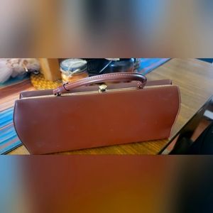 Beautiful Tan Leather Clutch Bag